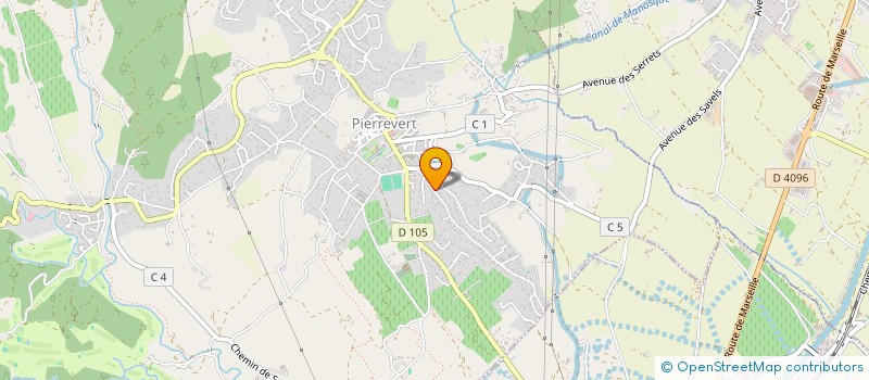 localisation de l'entreprise MONSIEUR GERARD MAIRONE  PIERREVERT