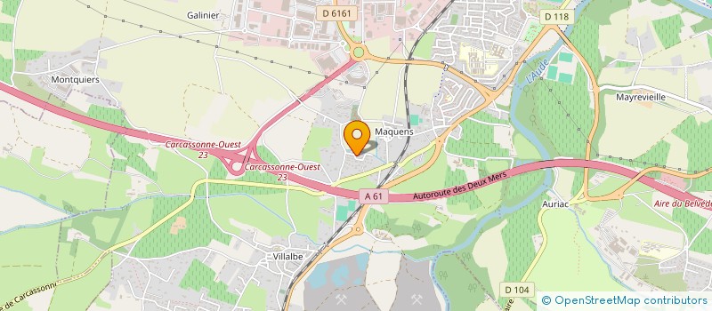 localisation de l'entreprise MONSIEUR GERARD MANIKOWSKI  CARCASSONNE