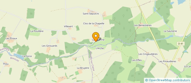 localisation de l'entreprise MONSIEUR GERARD MARCADON  LE PETIT-PRESSIGNY