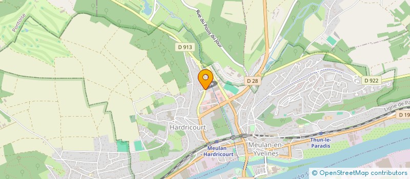 localisation de l'entreprise MONSIEUR GERARD MARCHAND  HARDRICOURT