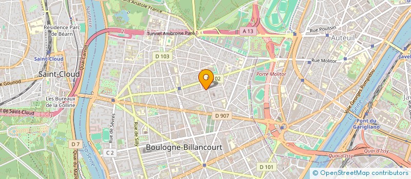 localisation de l'entreprise MONSIEUR GERARD MARCIGNY  BOULOGNE-BILLANCOURT