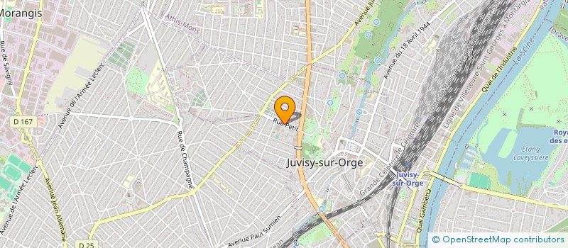 localisation de l'entreprise MONSIEUR GERARD MARGERIDON à JUVISY-SUR-ORGE