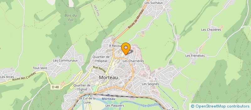 localisation de l'entreprise MONSIEUR GERARD MARGUET à MORTEAU