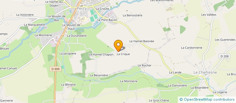 localisation de l'entreprise MONSIEUR GERARD MARIE  PERCY-EN-NORMANDIE