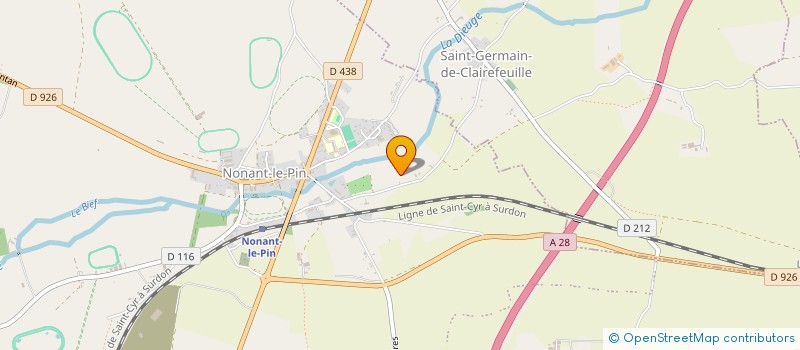 localisation de l'entreprise MONSIEUR GERARD MARIE à SAINT-GERMAIN-DE-CLAIREFEUILLE