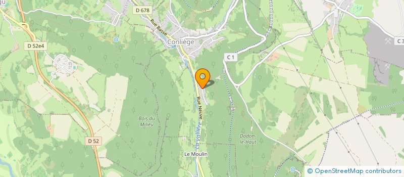 localisation de l'entreprise MONSIEUR GERARD MARILLIER  CONLIEGE