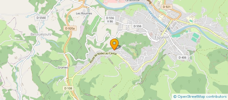 localisation de l'entreprise MONSIEUR GERARD MARTEL  ESPALION