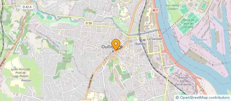 localisation de l'entreprise MONSIEUR GERARD MARTELON  OULLINS-PIERRE-BENITE