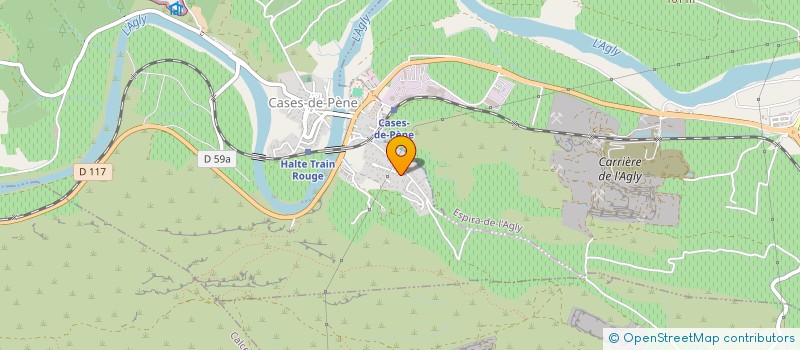 localisation de l'entreprise MONSIEUR GERARD MARTIGNOLES  CASES-DE-PENE