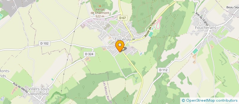 localisation de l'entreprise MONSIEUR GERARD MARTIN  TARCENAY-FOUCHERANS