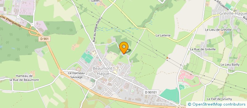 localisation de l'entreprise MONSIEUR GERARD MARTIN  LA HAGUE