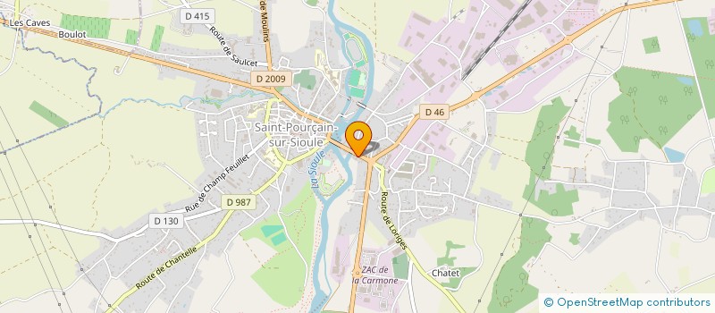 localisation de l'entreprise MONSIEUR GERARD MARTIN  SAINT-POURCAIN-SUR-SIOULE