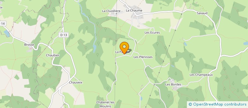 localisation de l'entreprise MONSIEUR GERARD MARTIN  TOULX-SAINTE-CROIX