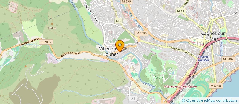 localisation de l'entreprise MONSIEUR GERARD MARTIN  VILLENEUVE-LOUBET