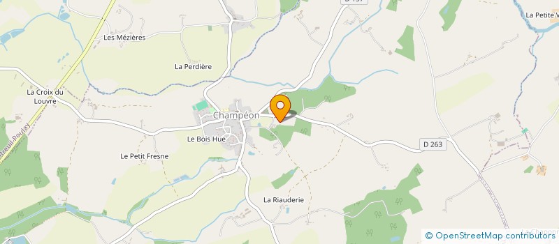 localisation de l'entreprise MONSIEUR GERARD MARTINEAU  CHAMPEON