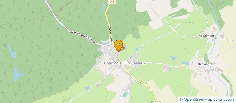 localisation de l'entreprise MONSIEUR GERARD MARULIER  CHARMOIS-L'ORGUEILLEUX