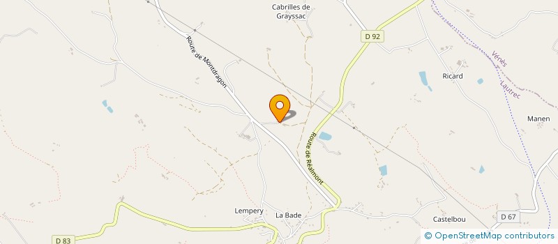 localisation de l'entreprise MONSIEUR GERARD MASSIES  LAUTREC