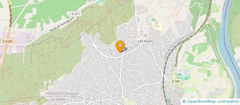 localisation de l'entreprise MONSIEUR GERARD MASSOT  VILLENEUVE-LES-AVIGNON