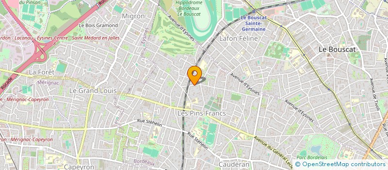 localisation de l'entreprise MONSIEUR GERARD MATHELIE-GUINLET  BORDEAUX