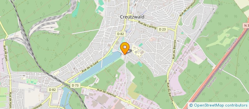 localisation de l'entreprise MONSIEUR GERARD MATHIA  CREUTZWALD