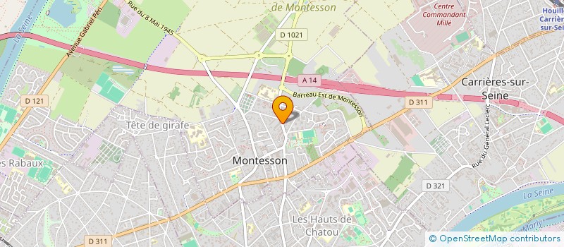 localisation de l'entreprise MONSIEUR GERARD MATIGNON à MONTESSON