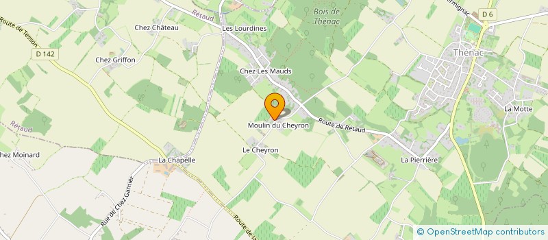 localisation de l'entreprise MONSIEUR GERARD MAUDET  THENAC