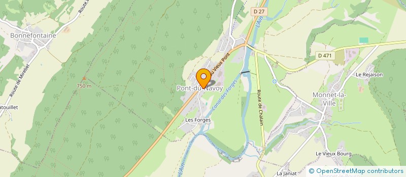 localisation de l'entreprise MONSIEUR GERARD MAUGUIN  PONT-DU-NAVOY