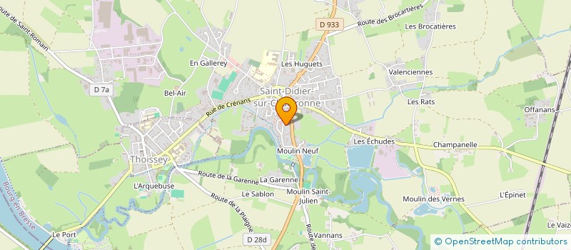 localisation de l'entreprise MONSIEUR GERARD MAUZET à SAINT-DIDIER-SUR-CHALARONNE
