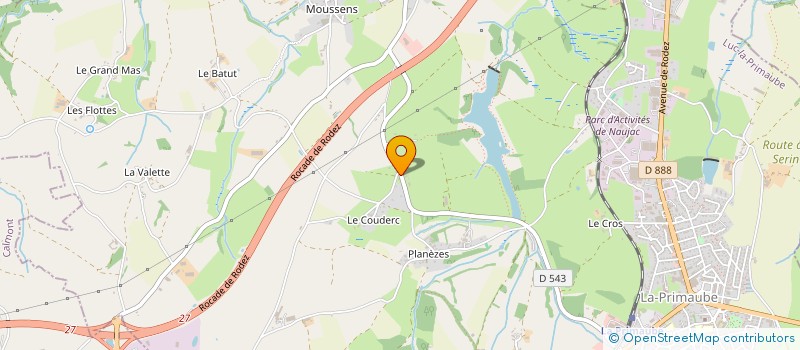 localisation de l'entreprise MONSIEUR GERARD MAZARS  LUC-LA-PRIMAUBE