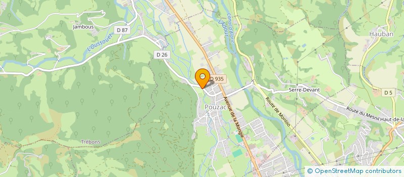 localisation de l'entreprise MONSIEUR GERARD MAZOUA  POUZAC