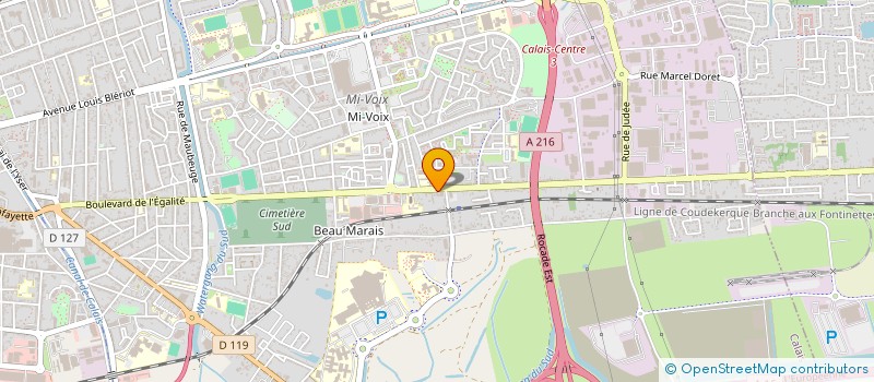 localisation de l'entreprise MONSIEUR GERARD MAZURIER  CALAIS