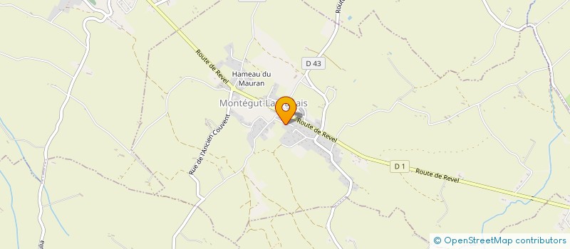 localisation de l'entreprise MONSIEUR GERARD MEDAILLON à MONTEGUT-LAURAGAIS