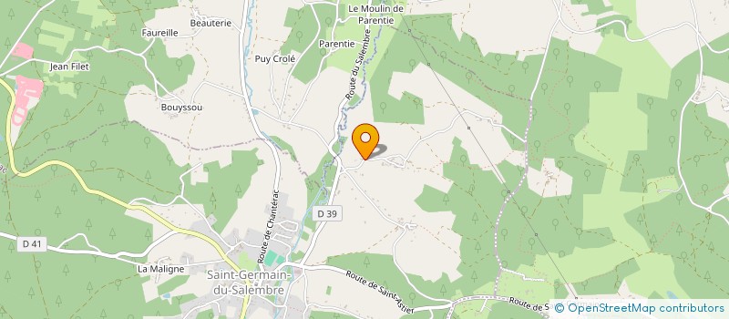 localisation de l'entreprise MONSIEUR GERARD MEDINA  SAINT-GERMAIN-DU-SALEMBRE