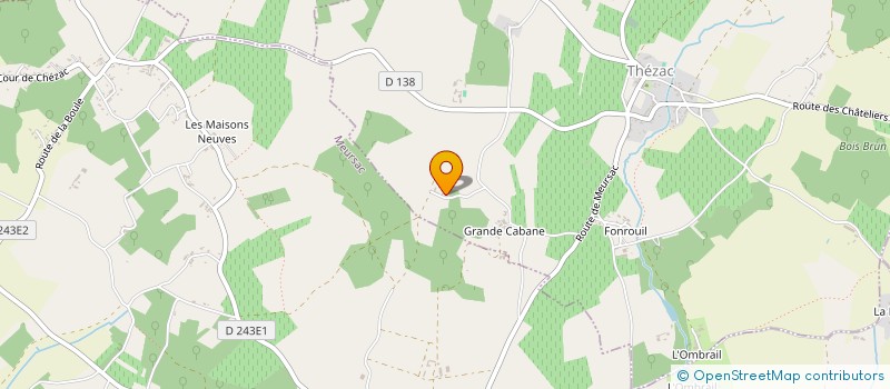 localisation de l'entreprise MONSIEUR GERARD MERCERON  THEZAC