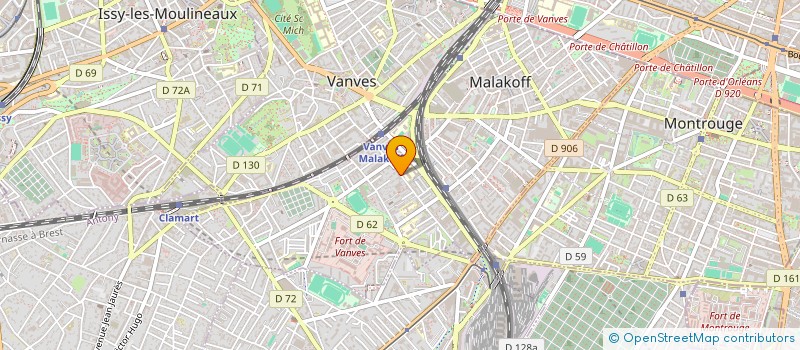 localisation de l'entreprise MONSIEUR GERARD MERIENNE  MALAKOFF