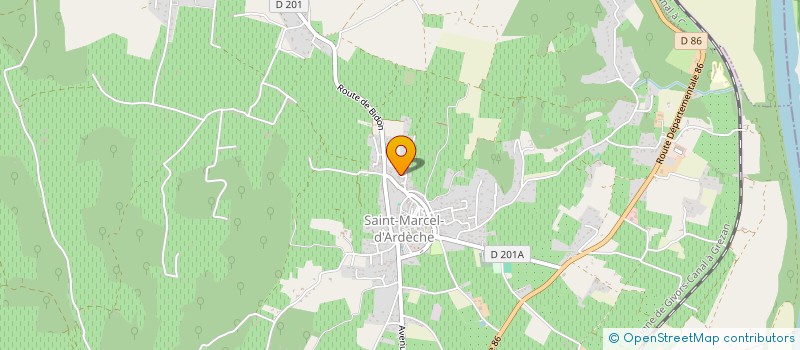 localisation de l'entreprise MONSIEUR GERARD MERMET à SAINT-MARCEL-D'ARDECHE