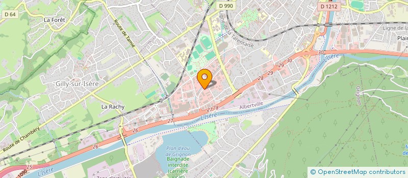 localisation de l'entreprise MONSIEUR GERARD MERMOZ  ALBERTVILLE