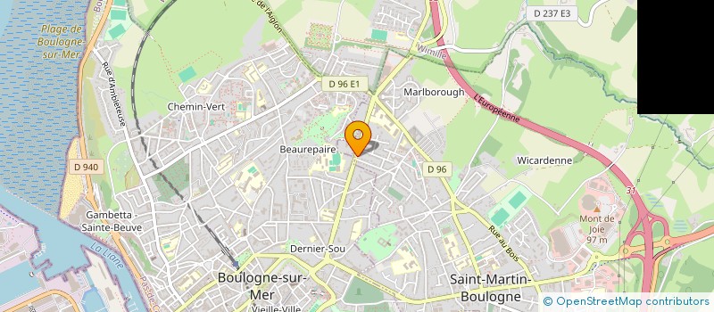 localisation de l'entreprise MONSIEUR GERARD MESTACK  SAINT-MARTIN-BOULOGNE