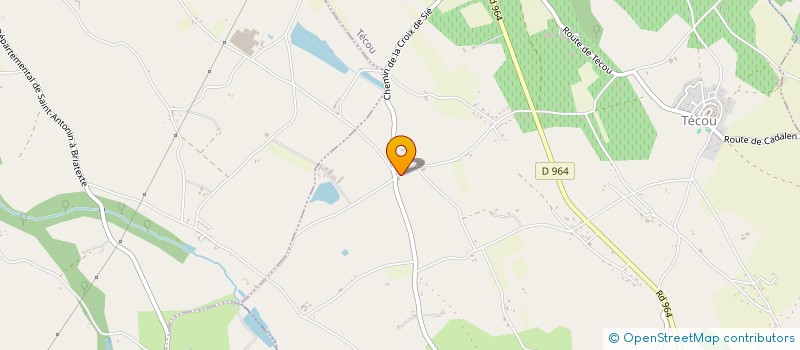 localisation de l'entreprise MONSIEUR GERARD MEUNIER  TECOU