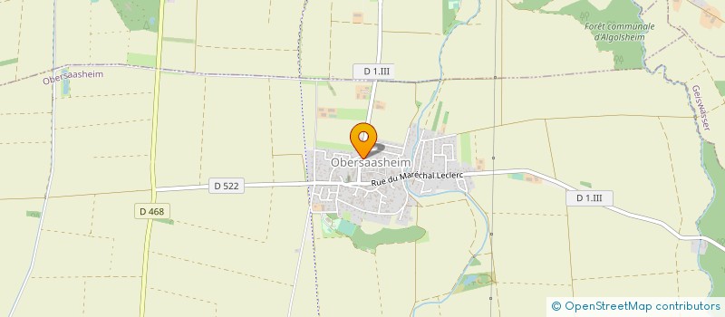 localisation de l'entreprise MONSIEUR GERARD MEYER  OBERSAASHEIM