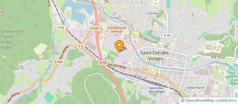 localisation de l'entreprise MONSIEUR GERARD MICHEL à SAINT-DIE-DES-VOSGES