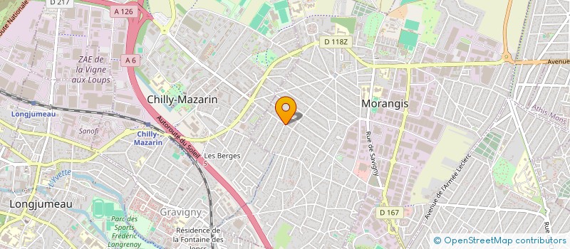 localisation de l'entreprise MONSIEUR GERARD MICHIELIN  MORANGIS