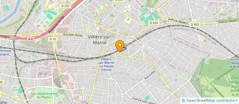 localisation de l'entreprise MONSIEUR GERARD MIGLIORETTI à VILLIERS-SUR-MARNE