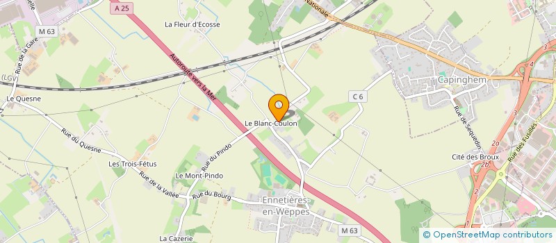 localisation de l'entreprise MONSIEUR GERARD MILLE  ENNETIERES-EN-WEPPES