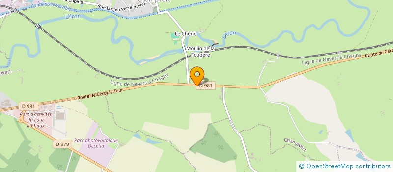 localisation de l'entreprise MONSIEUR GERARD MILLEROT  CHAMPVERT