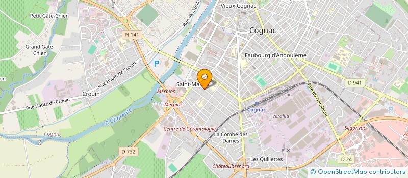 localisation de l'entreprise MONSIEUR GERARD MILLIEROUX à COGNAC