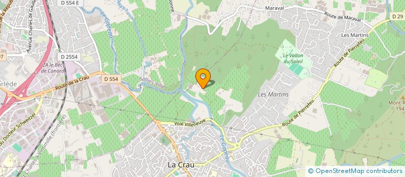 localisation de l'entreprise MONSIEUR GERARD MISTRE  LA CRAU