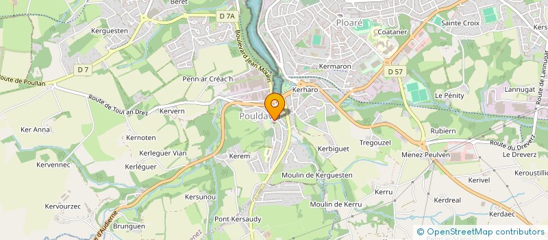 localisation de l'entreprise MONSIEUR GERARD MOIGNE  DOUARNENEZ