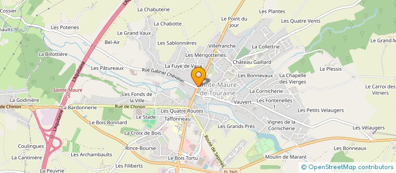 localisation de l'entreprise MONSIEUR GERARD MOLET  SAINTE MAURE DE TOURAINE