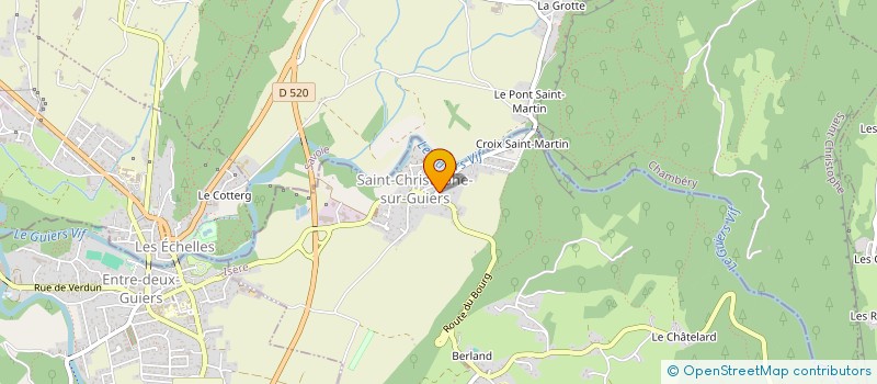 localisation de l'entreprise MONSIEUR GERARD MOLLIER  SAINT-CHRISTOPHE-SUR-GUIERS